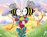 Pareja de abejas