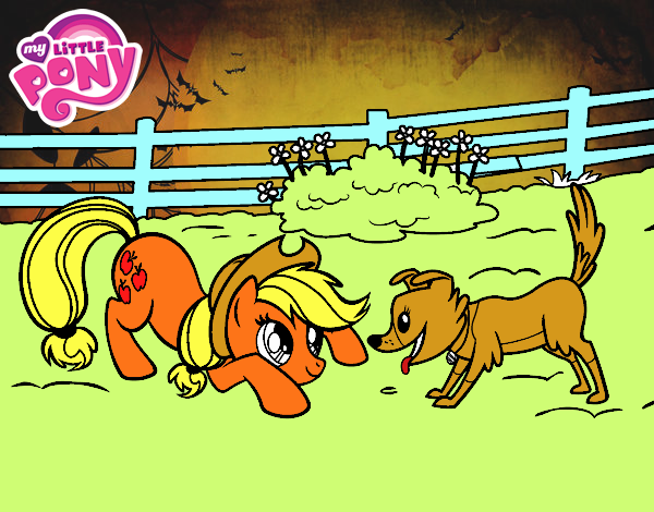 Applejack y Winona