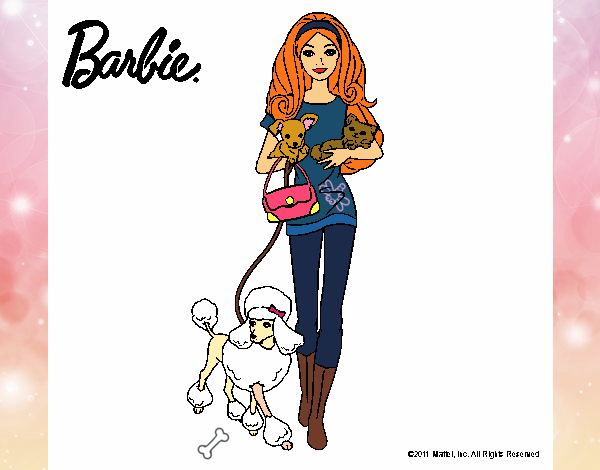 Barbie con sus mascotas