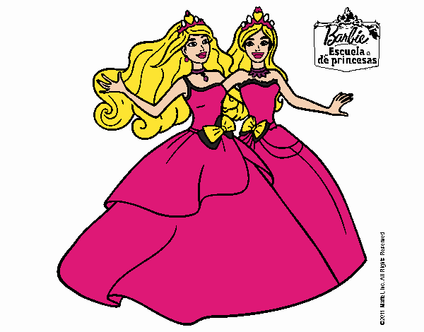 Barbie y su amiga súper felices