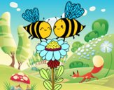 Pareja de abejas