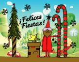 Postal Felices Fiestas