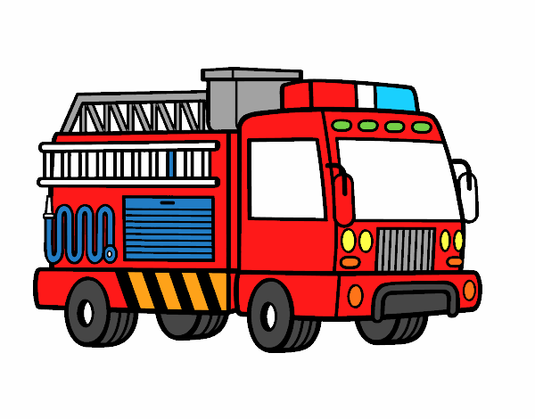 Dibujo De Un Camión De Bomberos Pintado Por En El Día 21 05 18 A Las 000724