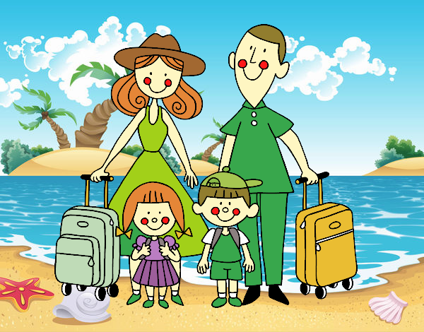 Una familia de vacaciones