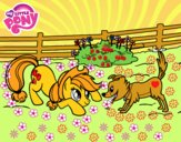 Applejack y Winona