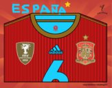 Camiseta del mundial de fútbol 2014 de España