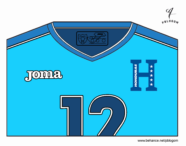 Camiseta del mundial de fútbol 2014 de Honduras