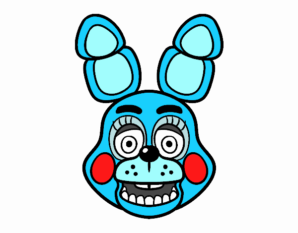 Cara de Toy Bonnie de Five Nights at Freddy's