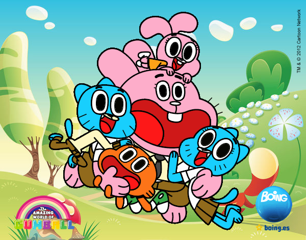 Gumball y amigos contentos