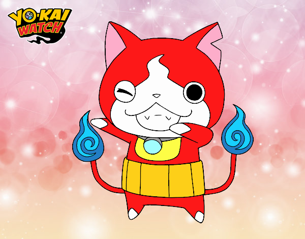 Jibanyan guiñando el ojo