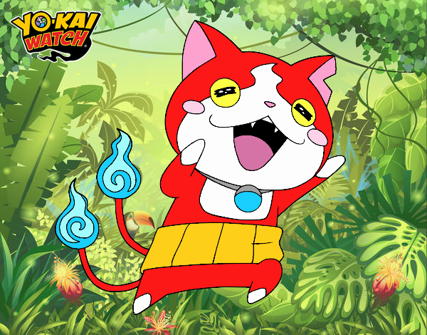 Jibanyan super feliz