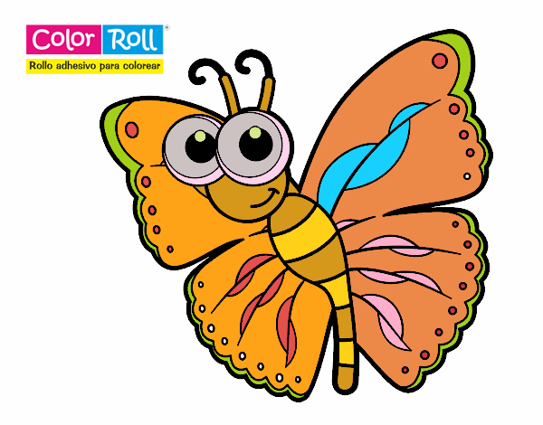 Dibujo de Mariposa Color Roll pintado por en  el día 29-05-18 a  las 21:32:31. Imprime, pinta o colorea tus propios dibujos!