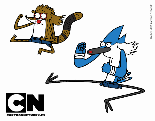 Mordecai y Rigby karatekas