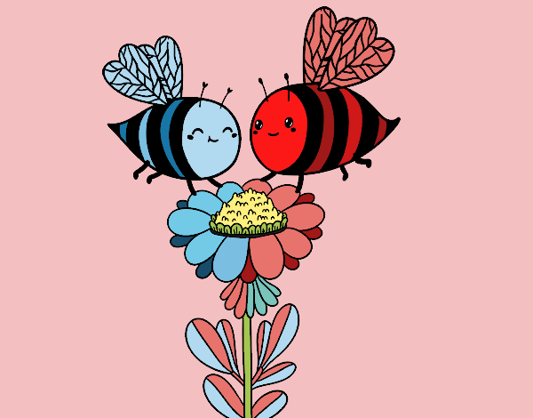 Pareja de abejas