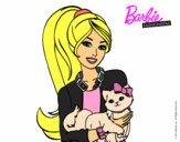 Barbie con su linda gatita