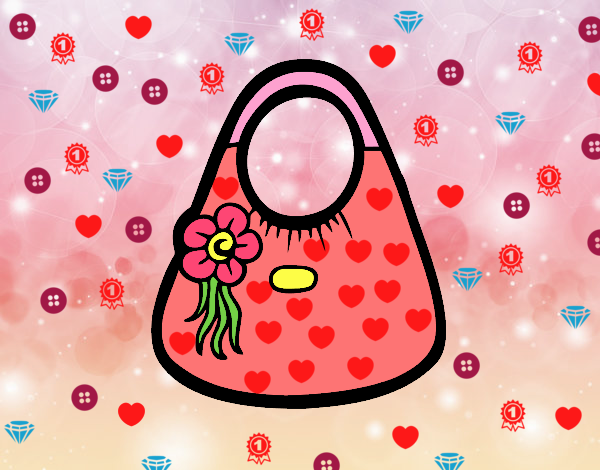 Bolso con flor