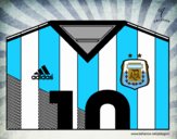 Camiseta del mundial de fútbol 2014 de Argentina