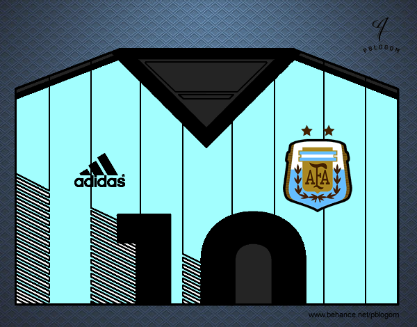 Camiseta del mundial de fútbol 2014 de Argentina