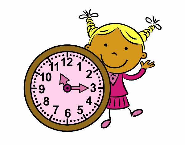 Niña con reloj