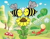 Pareja de abejas