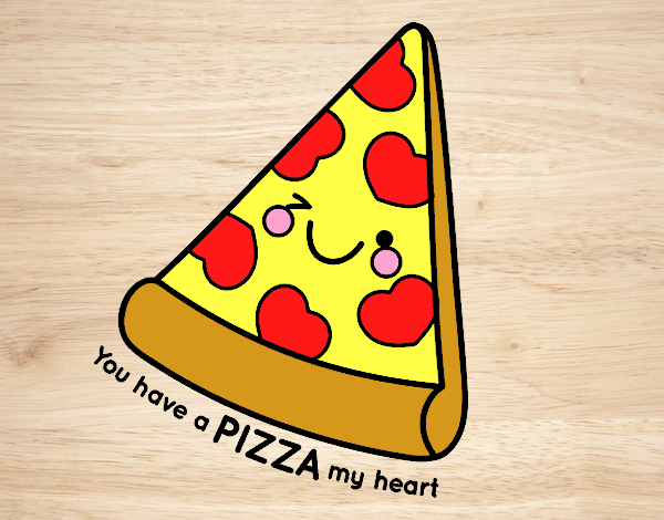 Dibujo de You have a pizza my heart pintado por en  el día  08-06-18 a las 02:01:32. Imprime, pinta o colorea tus propios dibujos!