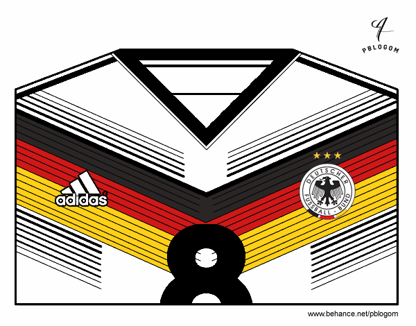 Camiseta del mundial de fútbol 2014 de Alemania