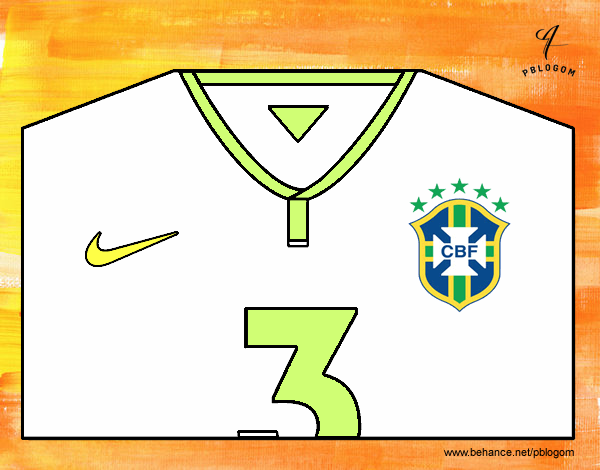 Camiseta del mundial de fútbol 2014 de Brasil