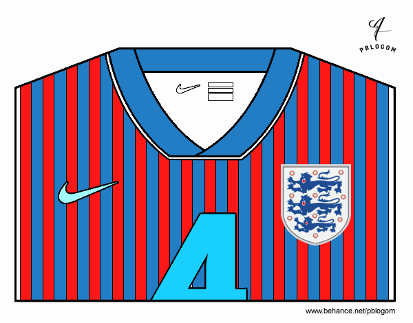 Camiseta del mundial de fútbol 2014 de Inglaterra