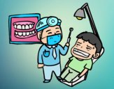 Dentista con paciente