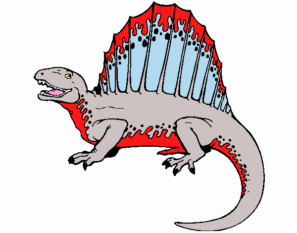 Dibujo De Dinosaurio Teropodo Spinosaurus Para Colorear Dibujos