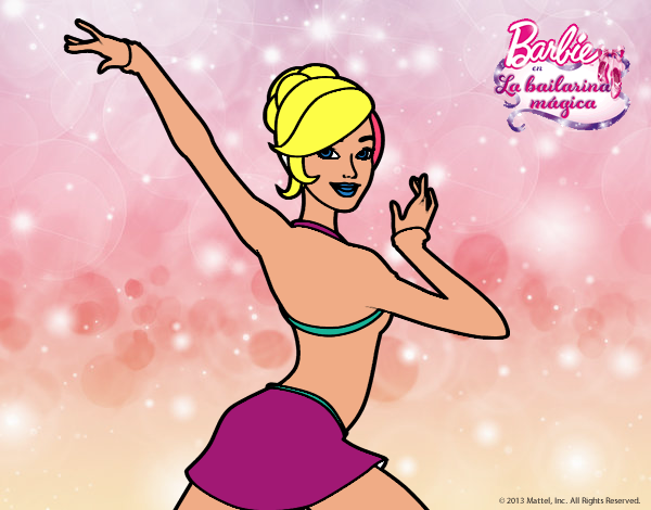 Barbie en postura de ballet