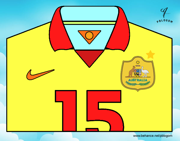 Camiseta del mundial de fútbol 2014 de Australia