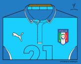 Camiseta del mundial de fútbol 2014 de Italia