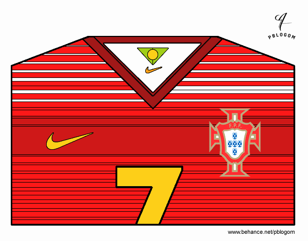 Camiseta del mundial de fútbol 2014 de Portugal