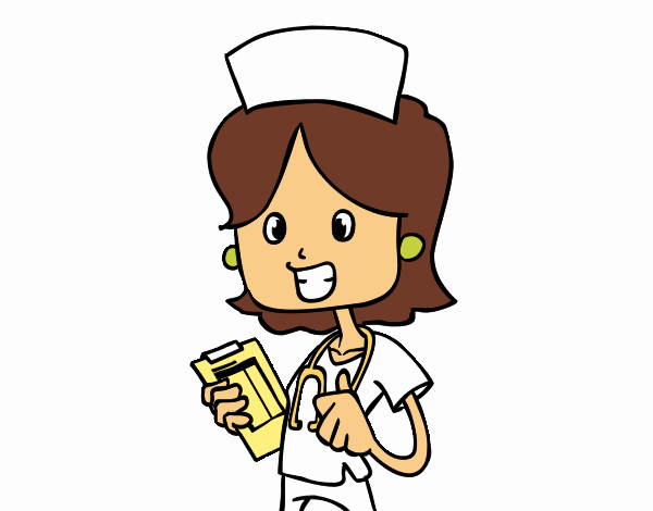 Dibujo de Enfermera de visita pintado por en  el día 18-06-18 a  las 03:47:58. Imprime, pinta o colorea tus propios dibujos!