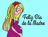 Mamá embarazada en el día de la madre