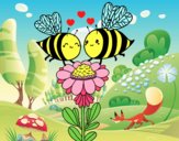 Pareja de abejas