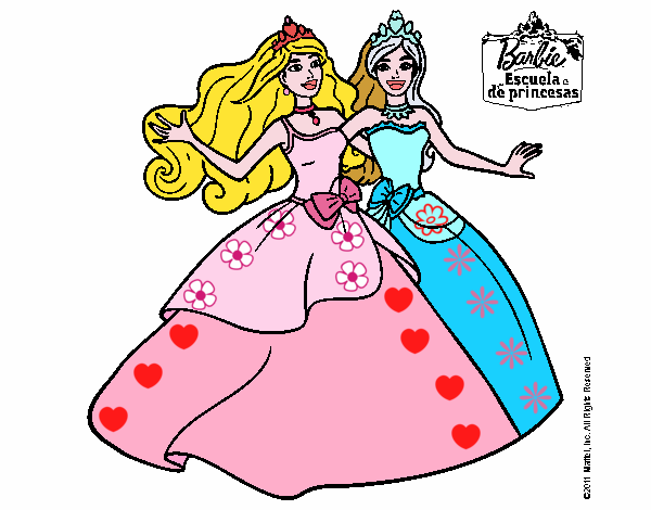 Barbie y su amiga súper felices