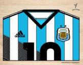 Camiseta del mundial de fútbol 2014 de Argentina