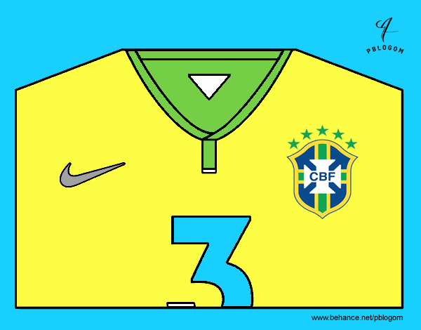 Camiseta del mundial de fútbol 2014 de Brasil