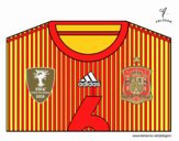 Camiseta del mundial de fútbol 2014 de España