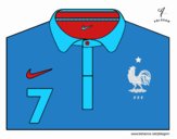 Camiseta del mundial de fútbol 2014 de Francia