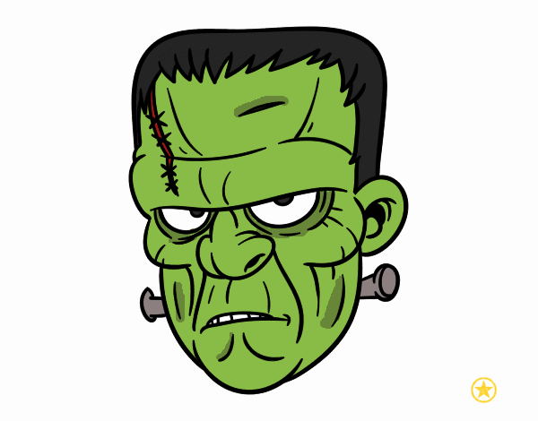 Dibujo de Cara de Frankenstein pintado por en  el día 30-06-18 a  las 05:16:57. Imprime, pinta o colorea tus propios dibujos!