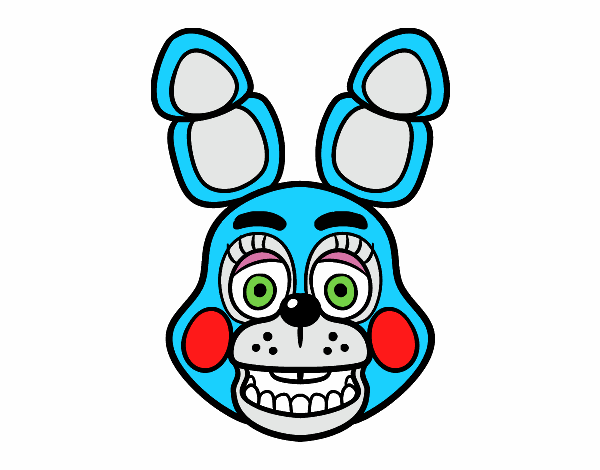 Cara de Toy Bonnie de Five Nights at Freddy's