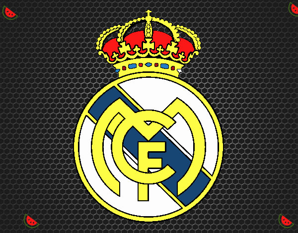 Dibujo de Escudo del Real Madrid C.F. pintado por en ...