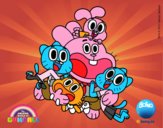 Gumball y amigos contentos