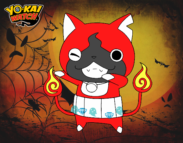 Jibanyan guiñando el ojo