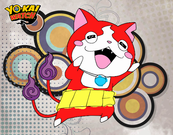 Jibanyan super feliz