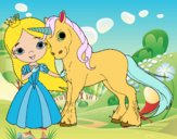 Princesa y unicornio