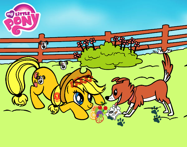 Applejack y Winona